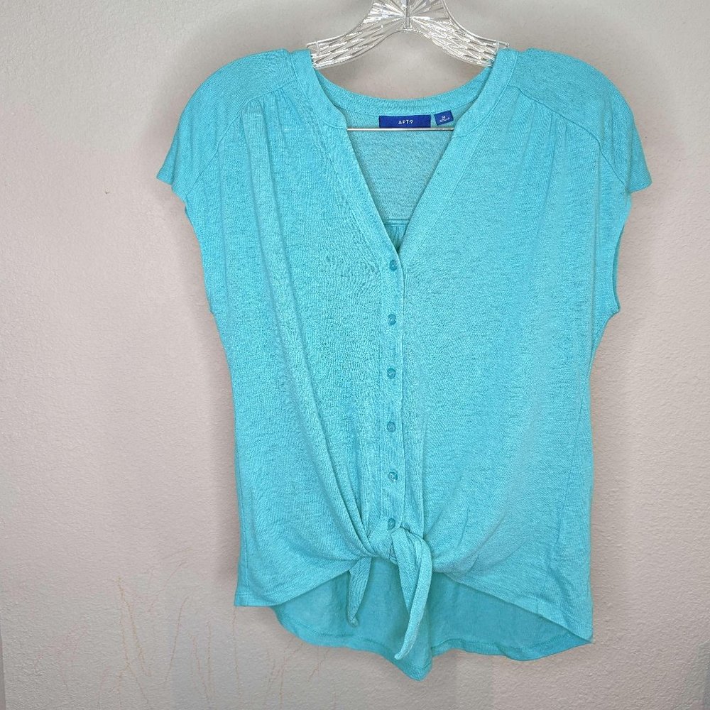 COPY - Medium - Apt 9. Hi-Lo Tie Waist Top
